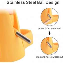 80ml 3-in-1 Hamster Automatic Roll-On Drinker Pet Food Container Base (yellow) 80ml 3-in-1 Hamster Automatic Roll-On Drinker Pet Food Container Base (yellow)