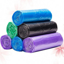 100 Pcs/5 Rolls 50x60cm Disposable Thicken Household Plastic Garbage Waste Trash Bags With Handle Garbage Bags [...]