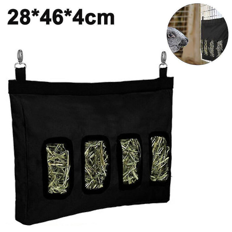 Station d’alimentation en foin de lapin Distributeur d’aliments en foin pour lapins 28 * 46 * 4cm
