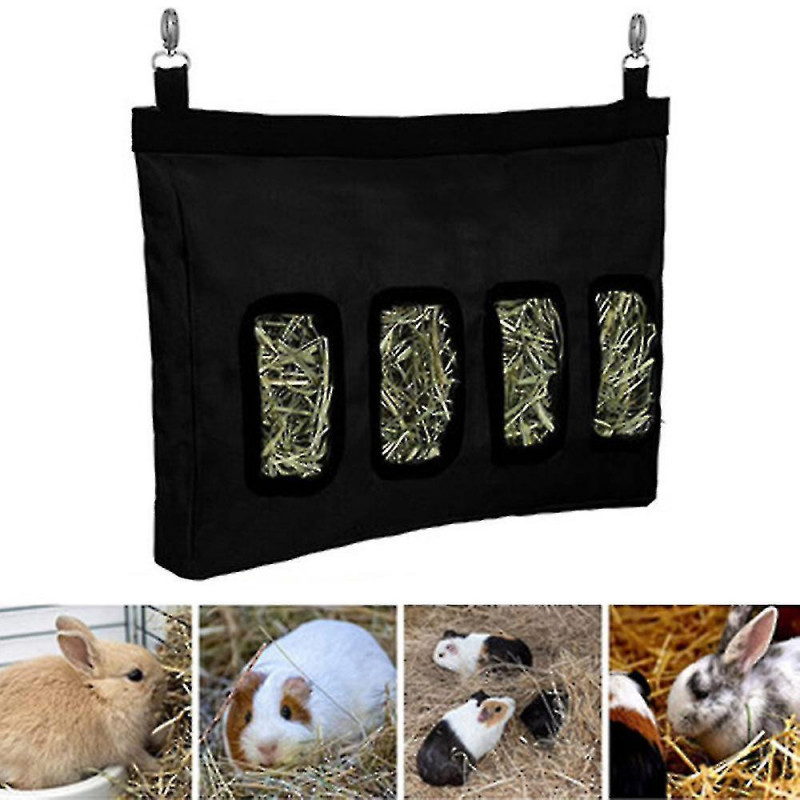 Station d’alimentation en foin de lapin Distributeur d’aliments en foin pour lapins 28 * 46 * 4cm