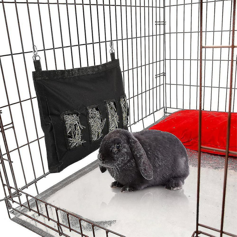 Station d’alimentation en foin de lapin Distributeur d’aliments en foin pour lapins 28 * 46 * 4cm