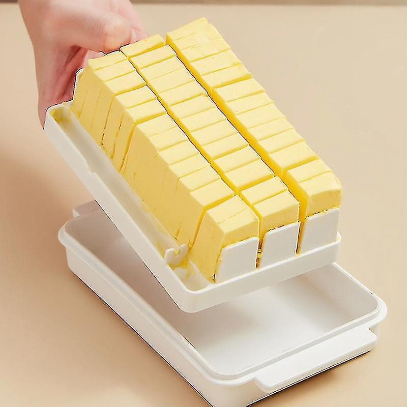 Boîte de beurres en plastique transparent avec couvercle scellé pour une coupe facile polyvalente