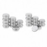 20x boîtes en aluminium vides avec couvercles à vis boîte pot de récipient haut rond 5g hc51-3