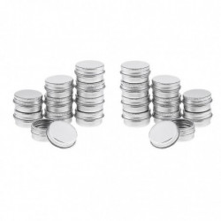 20x boîtes en aluminium vides avec couvercles à vis boîte pot de récipient haut rond 5g hc51-3 20x boîtes en aluminium vides avec couvercles à vis boîte pot de récipient haut rond 5g hc51-3
