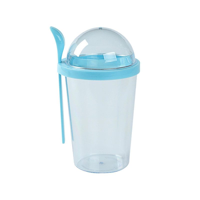 Récipient de céréales pour petit-déjeuner en pot d’avoine du jour au lendemain avec couvercle et cuillère, [...]