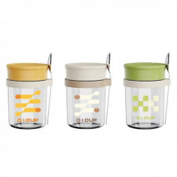 350ML Glass Overnight Oats Containers Vibrant Stackable Jars with Lids Spoon Healthy Food Storage Solution 350ML Glass Overnight Oats Containers Vibrant Stackable Jars with Lids Spoon Healthy Food Storage Solution