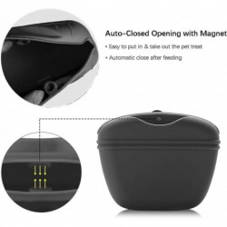 Pochette de friandise pour chiens de formation en silicone de qualité alimentaire sans BPA, couvercle de fermeture [...]
