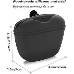 Pochette de friandise pour chiens de formation en silicone de qualité alimentaire sans BPA, couvercle de fermeture [...]