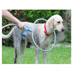 Pet Dog Bathtub Nozzle 360 Degree Water Summer Cleaning Beauty Bathtub Massager, Pet Cleaning