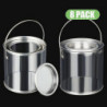 Paint Bucket Clear Bucket with Metal Lids and Handle Decorative Clear Plastic Bucket Storage Clear-B8