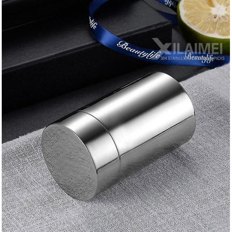 Portable Mini Travel Sealed Stainless Steel Tea Leaves Can Storage Box Container-ZZY