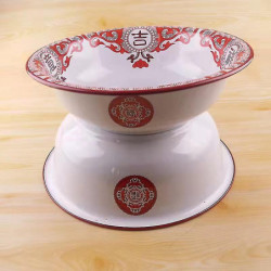 Durable Food Basin Easy Clean Enamel Large Capacity Thick Storage Plate for Home-ZZY Durable Food Basin Easy Clean Enamel Large Capacity Thick Storage Plate for Home-ZZY