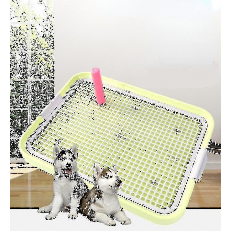 Zysd Pet Toilet With Column Grid Flat Plate Dog Cleaning Supplies Dog Bedpa