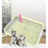 Zysd Pet Toilet With Column Grid Flat Plate Dog Cleaning Supplies Dog Bedpa