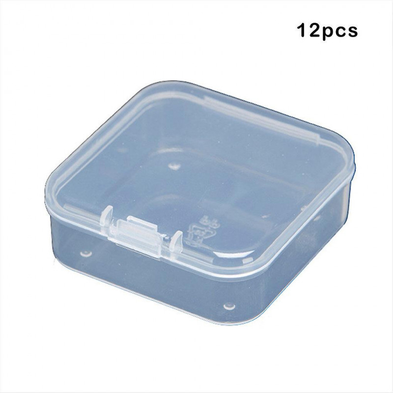 12 Pieces Storage Box Small Organizer Dust-proof Light-weight Plastics Container Kitchen Accessories Case with Lid [...]