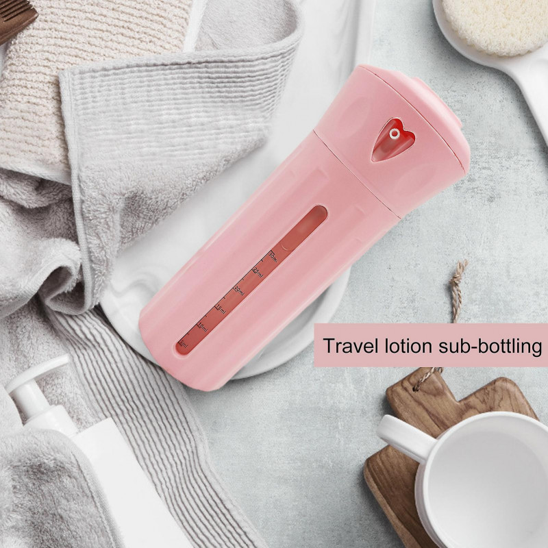 30mlx4 Dispenser Bottle Good Sealing Large Capacity Visible Window Rotating 4-in-1 Portable Empty Shampoo [...]