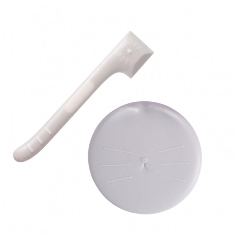 2Pcs Cat Dog Food Can Lid with Spoon Universal BPA Free Food Grade Sealed Pet Food Can Cover Spoon