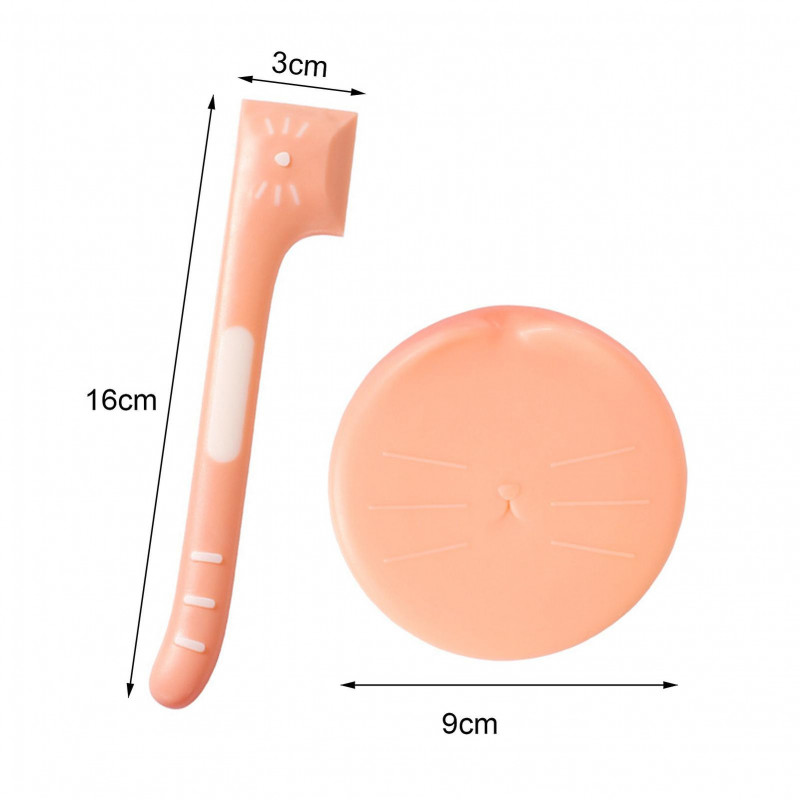 2Pcs Cat Dog Food Can Lid with Spoon Universal BPA Free Food Grade Sealed Pet Food Can Cover Spoon