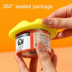2Pcs Cat Dog Food Can Lid with Spoon Universal BPA Free Food Grade Sealed Pet Food Can Cover Spoon 2Pcs Cat Dog Food Can Lid with Spoon Universal BPA Free Food Grade Sealed Pet Food Can Cover Spoon