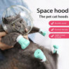 Cat Hood Hollow Breathable Adjustable Anti-licking Cat Head Shaped Pet Cat Grooming Transparent Muzzle Pet Supplies