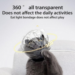 Cat Hood Hollow Breathable Adjustable Anti-licking Cat Head Shaped Pet Cat Grooming Transparent Muzzle Pet Supplies Cat Hood Hollow Breathable Adjustable Anti-licking Cat Head Shaped Pet Cat Grooming Transparent Muzzle Pet Supplies