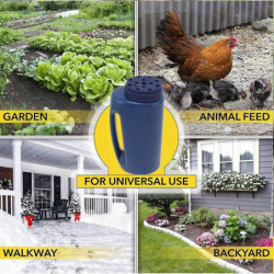 Handheld Spreader Thick Plastic Material for Various Applications Garden Animal Feed B Handheld Spreader Thick Plastic Material for Various Applications Garden Animal Feed B