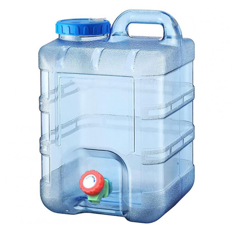Water Canister with Tap,20L Water Tank with Handle,Portable Bucket Water Container with Lid for Outdoor Travel Camping