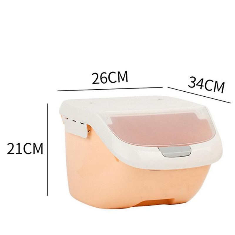 6Kg Rice Storage Box Sealed Moisture-Proof Large Capacity Grain Flour Container Kitchen Rice Storag