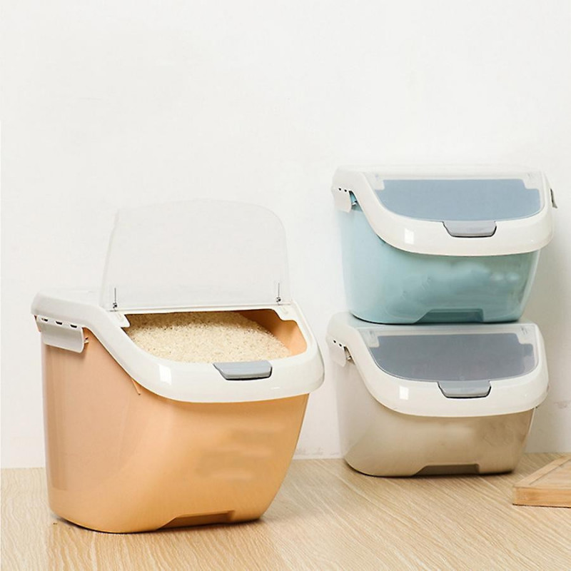 6Kg Rice Storage Box Sealed Moisture-Proof Large Capacity Grain Flour Container Kitchen Rice Storag