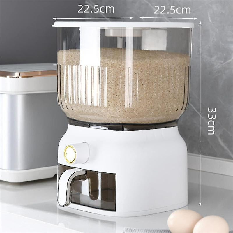 10KG Kitchen Nano Bucket Insect-Proof Moisture-Proof Sealed Rice Bucket Grain Pet Food Storage Cont