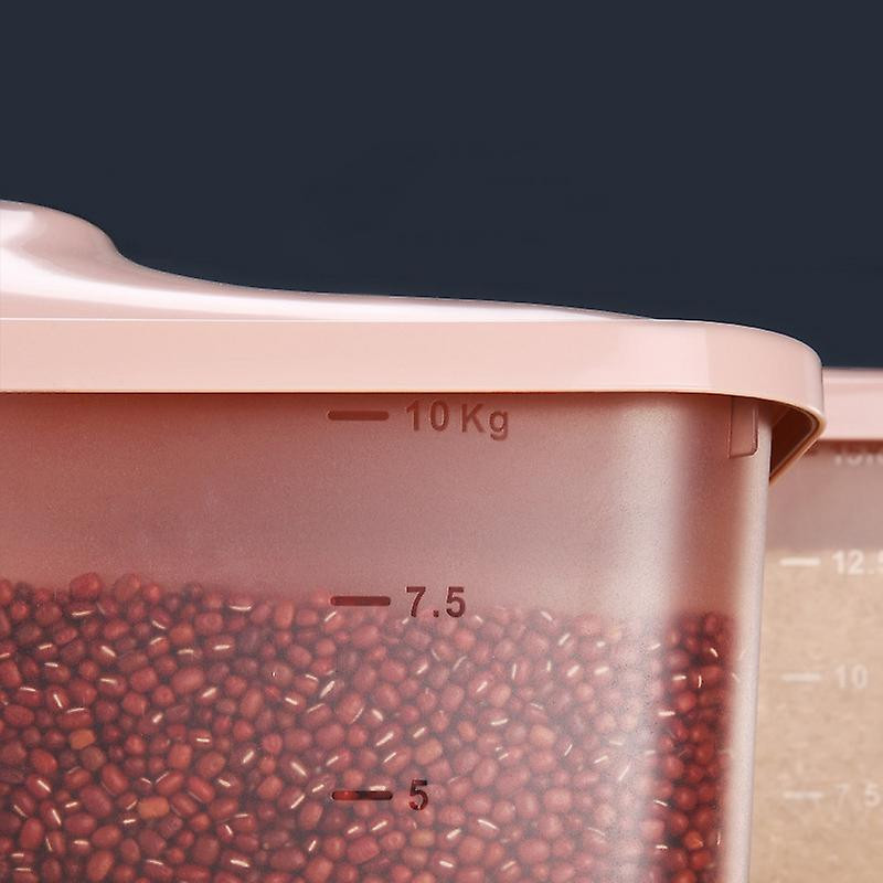 Corn Bin with Insect Proof and Moisture Proof Cover Household Sealed Flour Food Storage Tank Blue 3