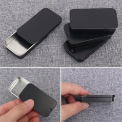 50PCS 2.36x1.3x0.43 Inch, Slide Top Tin Containers, Tin Box Container, Storage Boxes with Lid for Small Items 50PCS 2.36x1.3x0.43 Inch, Slide Top Tin Containers, Tin Box Container, Storage Boxes with Lid for Small Items