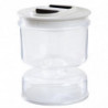 Innovative Pickle Jar Fine Workmanship Plastic Hourglass Design Sealed Olives Container for Home