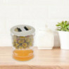 Innovative Pickle Jar Fine Workmanship Plastic Hourglass Design Sealed Olives Container for Home