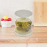 Innovative Pickle Jar Fine Workmanship Plastic Hourglass Design Sealed Olives Container for Home