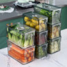 OuZhan Fresh-keeping Food Container Food Grade Timing Turntable Design Food Organizer Box with Lid