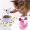 Renikh Pet Cat Kitten Mouse Shape Treat Holder Food Storage Dispenser Chew Play Toy