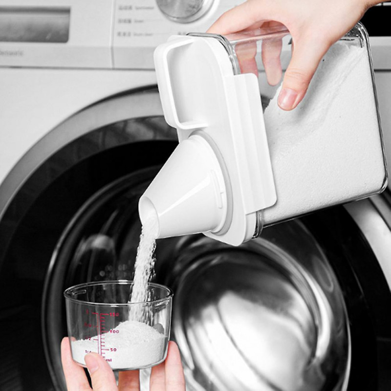 Distributeur de poudre de stockage de poudre à laver avec poignée