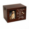 Urne pour animaux de compagnie en bois chien chat boîte de rangement Photo cinéraire cercueil Memorial Box [...]