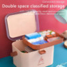 ABS Pill Storage Box Portable Ergonomic Handled Large Capacity Cute Stylish Sealed Moistureproof Tablet Container [...]