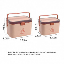 ABS Pill Storage Box Portable Ergonomic Handled Large Capacity Cute Stylish Sealed Moistureproof Tablet Container [...]