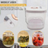 Kitchen Refigerator Pickle Jars Dustproof Wet and Dry Separating Pickles Tank for Indoors