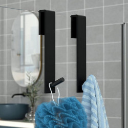 Punch-Free Glass Partition Door Long Hooks Rust-proof Moisture-proof Hook for Home Use Punch-Free Glass Partition Door Long Hooks Rust-proof Moisture-proof Hook for Home Use