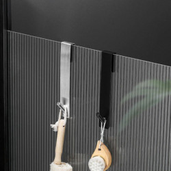 Punch-Free Glass Partition Door Long Hooks Rust-proof Moisture-proof Hook for Home Use Punch-Free Glass Partition Door Long Hooks Rust-proof Moisture-proof Hook for Home Use