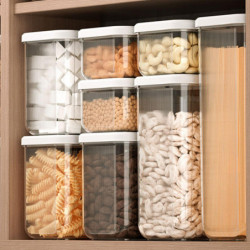 400/700/1450/1885ML Grain Storage Box High Capacity Stackable Kitchen Cereal Tank Food Rice Storage 400/700/1450/1885ML Grain Storage Box High Capacity Stackable Kitchen Cereal Tank Food Rice Storage