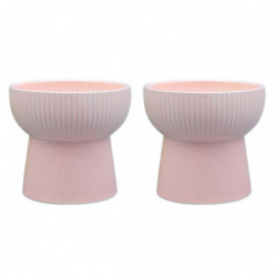 Ceramic Raised Elevated Bowl Pet Cats Dogs Food Water Dish Stress Free Porcelain Feeding Dispenser Container Ceramic Raised Elevated Bowl Pet Cats Dogs Food Water Dish Stress Free Porcelain Feeding Dispenser Container