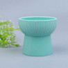 Ceramic Raised Elevated Bowl Pet Cats Dogs Food Water Dish Stress Free Porcelain Feeding Dispenser Container