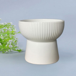 Ceramic Raised Elevated Bowl Pet Cats Dogs Food Water Dish Stress Free Porcelain Feeding Dispenser Container Ceramic Raised Elevated Bowl Pet Cats Dogs Food Water Dish Stress Free Porcelain Feeding Dispenser Container