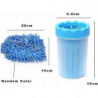 Dog Paw Cleaner, Pet Paw Cleaner With Towel, Pet Cleaning Brush - Blue Large