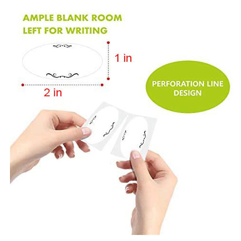 2X300pcs waterproof oil-proof frozen fruit storage cans food storage date label sticker